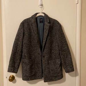 Black & White Wool Coat